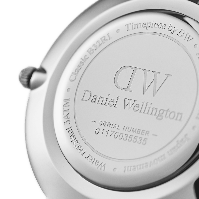 Daniel Wellington Classic Petite York Black Dial Brown Leather Strap Watch For Women - DW00100238
