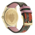 Gucci G Timeless Brown Dial Brown Leather Strap Watch For Women - YA1264133
