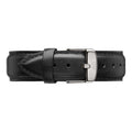 Daniel Wellington Dapper Sheffield White Dial Black Leather Strap Watch For Women - DW00100096