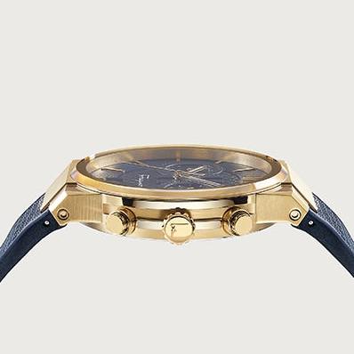 Salvatore Ferragamo Sapphire Chrono Blue Dial Blue Silicone Strap Watch for Men - SFME00221