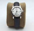 Burberry The City White Dial Black Leather Strap Watch for Women - BU9206