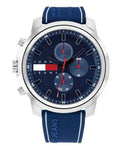 Tommy Hilfiger Wynwood Chronograph Blue Dial Blue Silicon Strap Watch For Men - 1710582