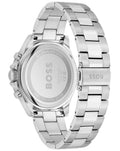 Hugo Boss Troper Chronograph Black Dial Silver Steel Strap Watch For Men - 1514108