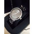 Emporio Armani Ceramica Crystals Black Dial Black Ceramic Strap Watch For Women - AR1478
