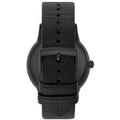 Emporio Armani Meccanico Automatic Black Dial Black Leather Strap Watch For Men - AR60042