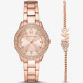Michael Kors Tibby Pave Rose Gold Dial Rose Gold Steel Strap Watch for Women - MK1058