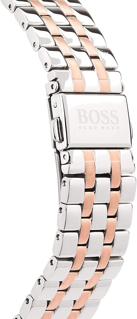 Hugo Boss Jet Silver Dial Two Tone Steel Strap Watch for Men - 1513385