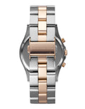 Marc Jacobs Henry Chronograph Silver Dial Two Tone Steel Strap Watch for Women - MBM3106