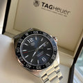 Tag Heuer Formula 1 Calibre 5 Chronograph Anthracite Dial Silver Steel Strap Watch for Men - WAZ2011.BA0842