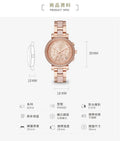 Michael Kors Sofie Chronograph Rose Gold Dial Rose Gold Steel Strap Watch For Women - MK6560