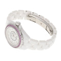 Chanel J12 Quartz Diamonds Mother of Pearl White Dial White Steel Strap Watch for Women - J12 H3243