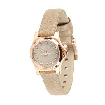 Marc Jacobs Henry Dinky Grey Dial Grey Leather Strap Watch for Women - MBM1239