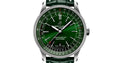 Breitling Navitimer Automatic 41mm Green Dial Green Leather Strap Watch for Men - A17326361L1P1