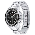 Movado Series 800 Chronograph Black Dial Silver Steel Strap Watch For Men - 2600142