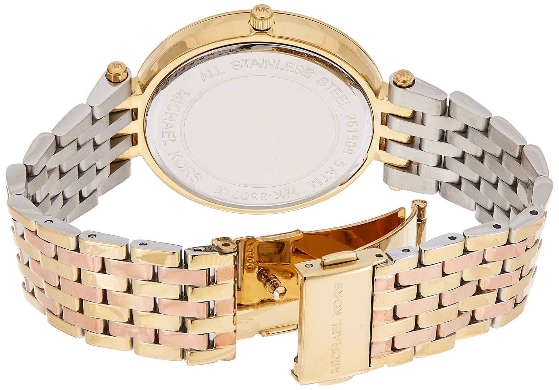 Michael Kors Darci Rose Gold Dial Rose Gold Steel Strap Watch for Women - MK3507