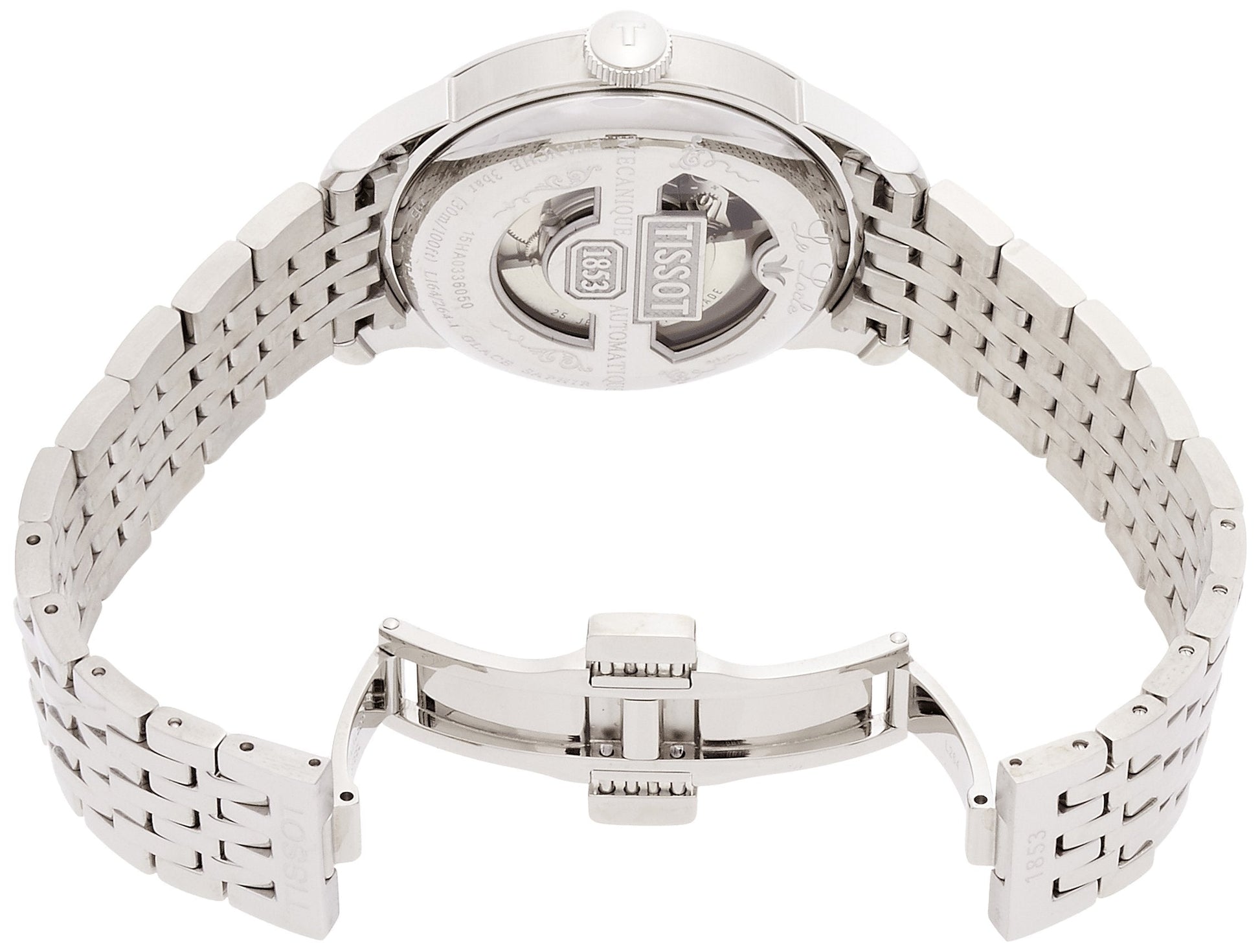 Tissot T Classic Le Locle Automatic White Dial Silver Steel Strap Watch For Men - T41.1.483.33