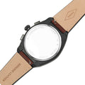 Fossil Everett Chronograph Black Dial Brown Leather Strap Watch for Men - FS5798