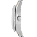 Fossil Riley Multifunction Rose Gold Dial Two Tone Steel Strap Watch for Women - ES4145