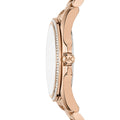 Michael Kors Bradshaw Quartz Rose Gold Dial Rose Gold Steel Strap Watch For Women - MK6556