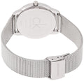 Calvin Klein Minimalist Black Dial Silver Mesh Bracelet Watch for Men - K3M2112X