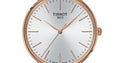 Tissot Everytime Gent Silver Dial Brown Leather Strap Watch for Men - T143.410.36.011.00