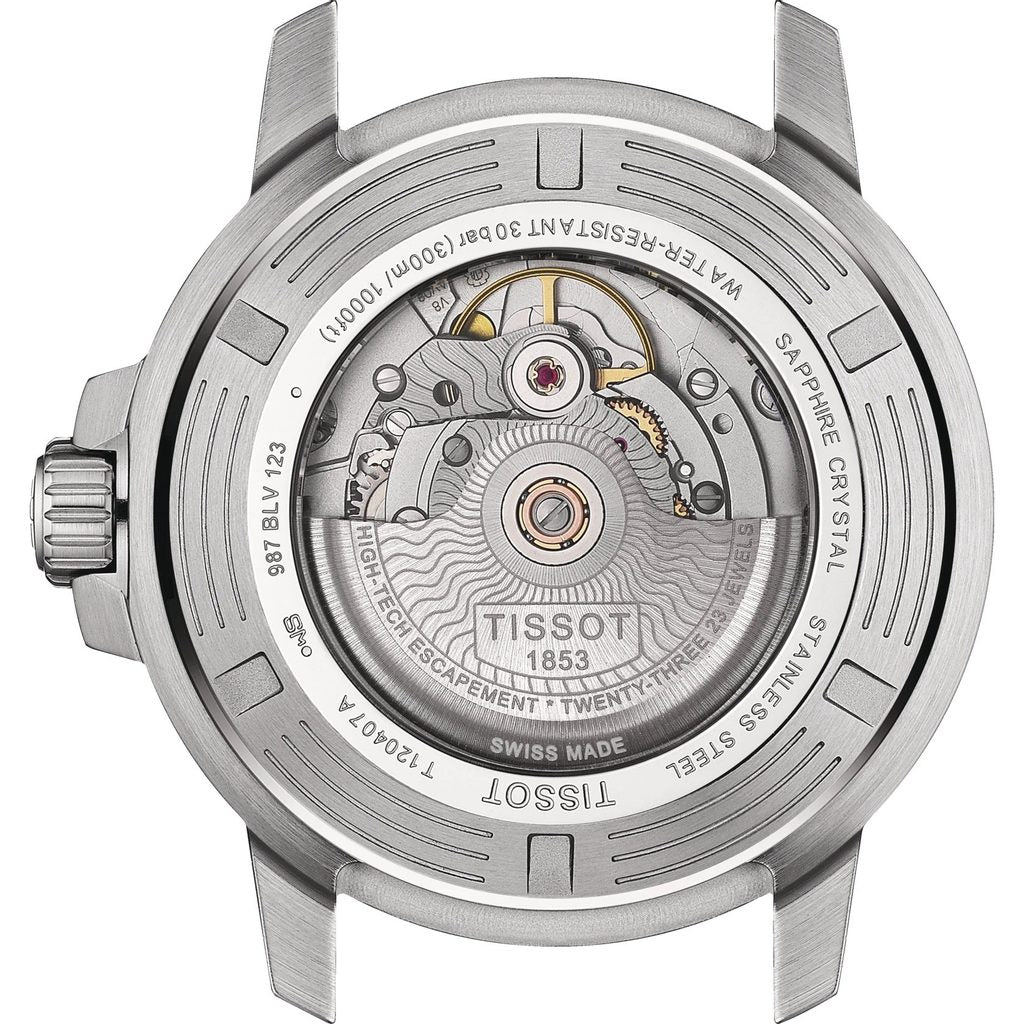 Tissot Seastar 1000 Powermatic 80 Blue Dial SIlver Mesh Bracelet Watch For Men - T120.407.11.041.02
