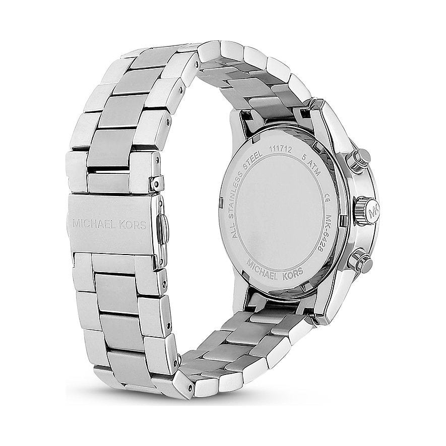 Michael Kors Ritz Silver Dial Silver Steel Strap Watch for Women - MK6428