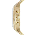 Marc Jacobs Blade Chronograph Blue Dial Gold Steel Strap Watch for Women - MBM3307