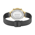 Hugo Boss Flawless Black Dial Black Mesh Bracelet Watch for Women - 1502627