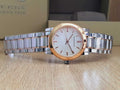 Burberry The City Silver Dial Two Tone Steel Strap Watch for Women - BU9205