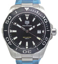 Tag Heuer Aquaracer Black Dial Silver Steel Strap Watch for Men - WAY111A.BA0928