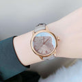 Burberry The Classic Quartz Grey Dial Grey Leather Strap Watch For Women - BU10119