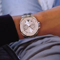 Guess Analog Quartz Silver Dial Silver Steel Strap Watch For Men - U0377G1