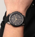 Maserati Successo Black Dial Black Rubber Strap Watch For Men - R8871621011