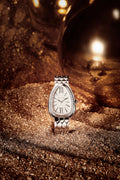 Bvlgari Serpenti Seduttori Diamonds Silver Dial Silver Steel Strap Watch for Women - SERPENTI103361