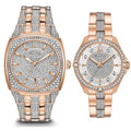 Bulova Phantom Crystal Silver Dial Two Tone Steel Strap Watch for Men - 98B324