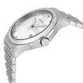 Gucci G Timeless Diamonds Silver Dial Silver Steel Strap Watch For Men - YA126407