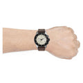 Fossil Dillinger Chronograph White Dial Brown Leather Strap Watch for Men - FS5674