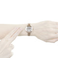 Emporio Armani Chiara Analog White Dial Rose Gold Steel Strap Watch For Women - AR7329