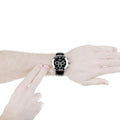 Hugo Boss Ikon Black Dial Black Leather Strap Watch for Men - 1513178