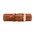 Daniel Wellington Dapper Durham White Dial Brown Leather Strap Watch For Women - DW00100113
