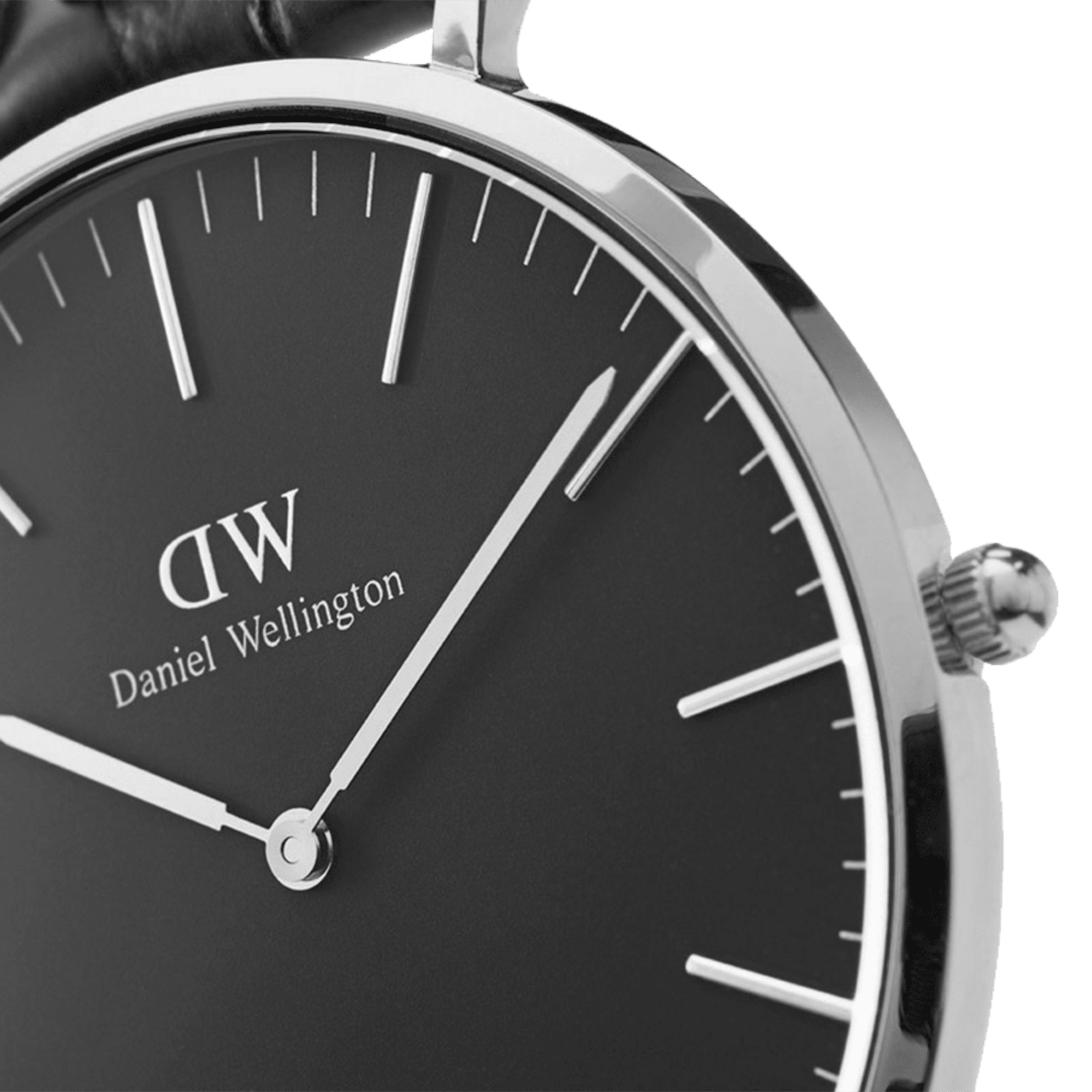 Daniel Wellington Classic Reading Black Dial Black Leather Strap Watch For Women - DW00100147