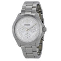 Fossil Cecile Multifunction Silver Dial Silver Steel Strap Watch for Women - AM4509