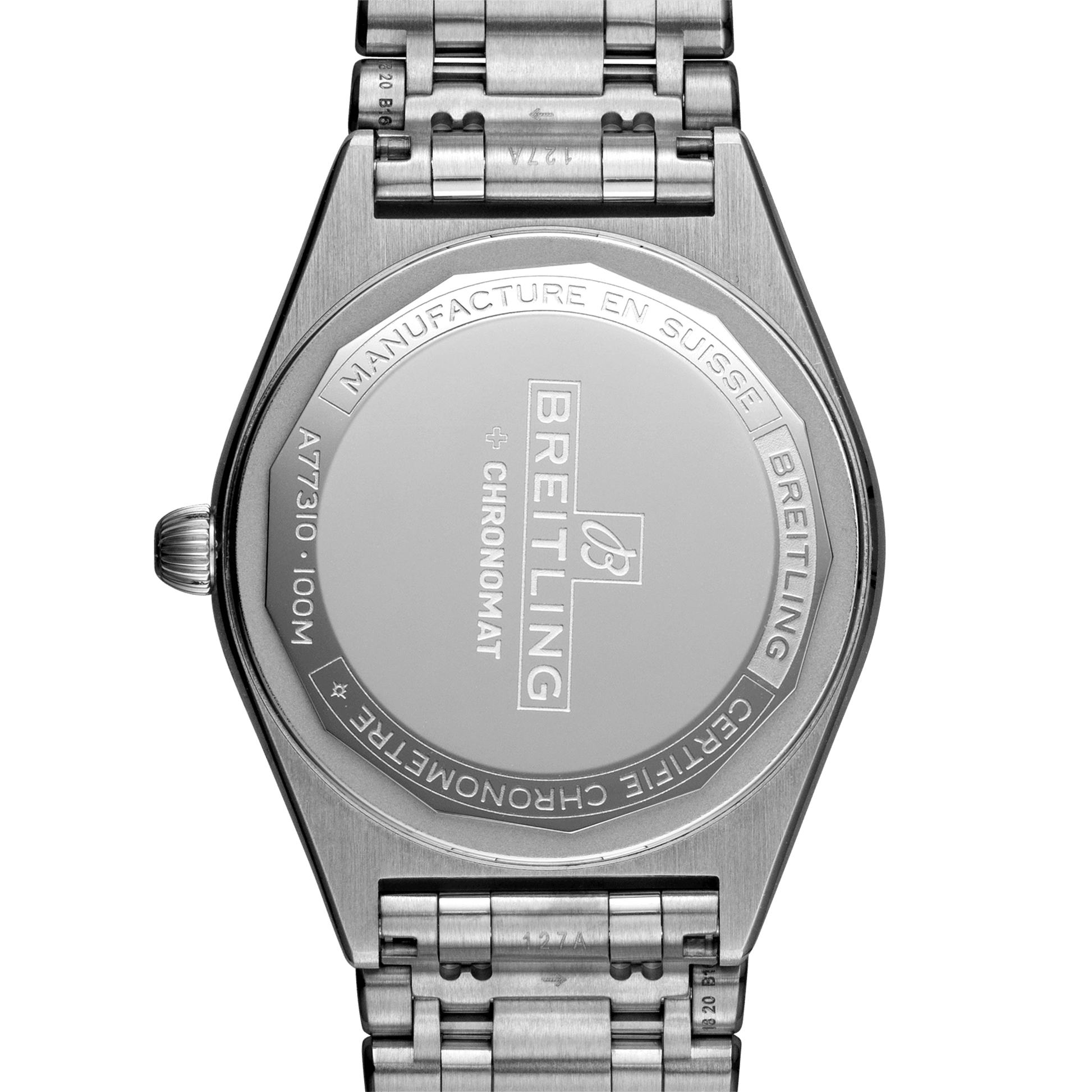 Breitling Chronomat 32 Mother of Pearl Dial Silver Steel Strap Watch for Women - A77310101A4A1