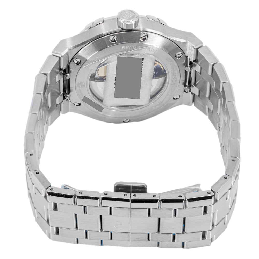 Maurice Lacroix Aikon Automatic Blue Dial Silver Steel Strap Watch For Men - AI6008-SS002-430-1