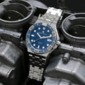 Maurice Lacroix Aikon Venturer Blue Dial Silver Steel Strap Watch for Men - AI6058-SS002-430-1