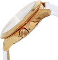 Fossil Cecile White Dial White Leather Strap Watch for Women - AM4486