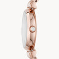Emporio Armani Gianni T-Bar Mother of Pearl Dial Rose Gold Steel Strap Watch For Women - AR11316