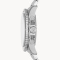 Emporio Armani Diver Chronograph Quartz Black Dial Silver Steel Strap Watch For Men - AR11360