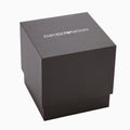 Emporio Armani Federica Three-Hand Date Blue Dial Silver Steel Strap Watch For Women - AR11593